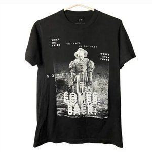 IT Chapter 2 Pennywise Clown Glitch Graphic Cotton Short Sleeve Tee Shirt Small